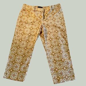 Talbots pedal pushers unusual  fabric